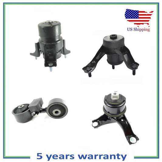 4 PCS Engine Motor & Manual Transmission Mount For 07-09 Toyota Camry 2.4L L4