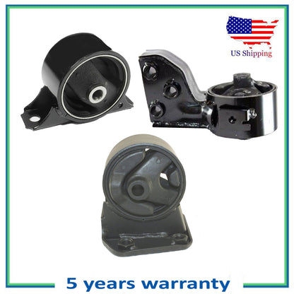 3PCS Motor & Trans Mount For 1995-1996 Mitsubishi Mirage 1.5L 6607 6669 6612