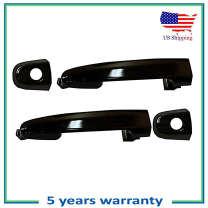 Front Set 2PCS Outside Door Handle For Toyota Camry Corolla 209 Black Sand Pearl