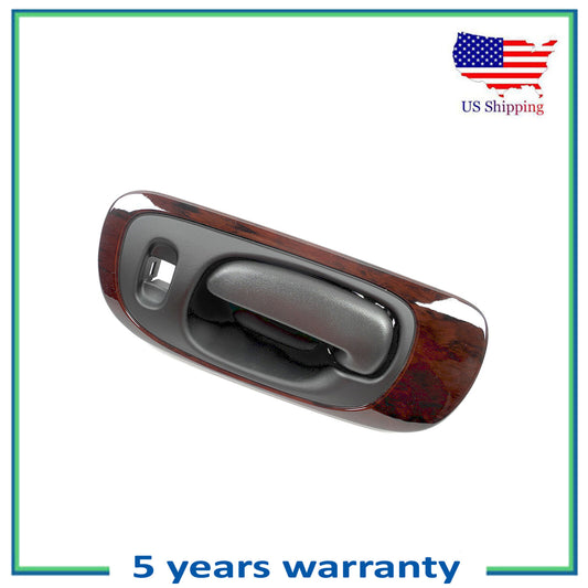 Front Left Inner Door Handle For 98-04 Chrysler LHS Black w/Woodgrain Bezel