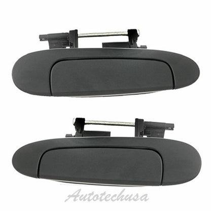 Rear Left Right Outer Outside Door Handle DS490 For 00-05 Toyota Echo Black Pair