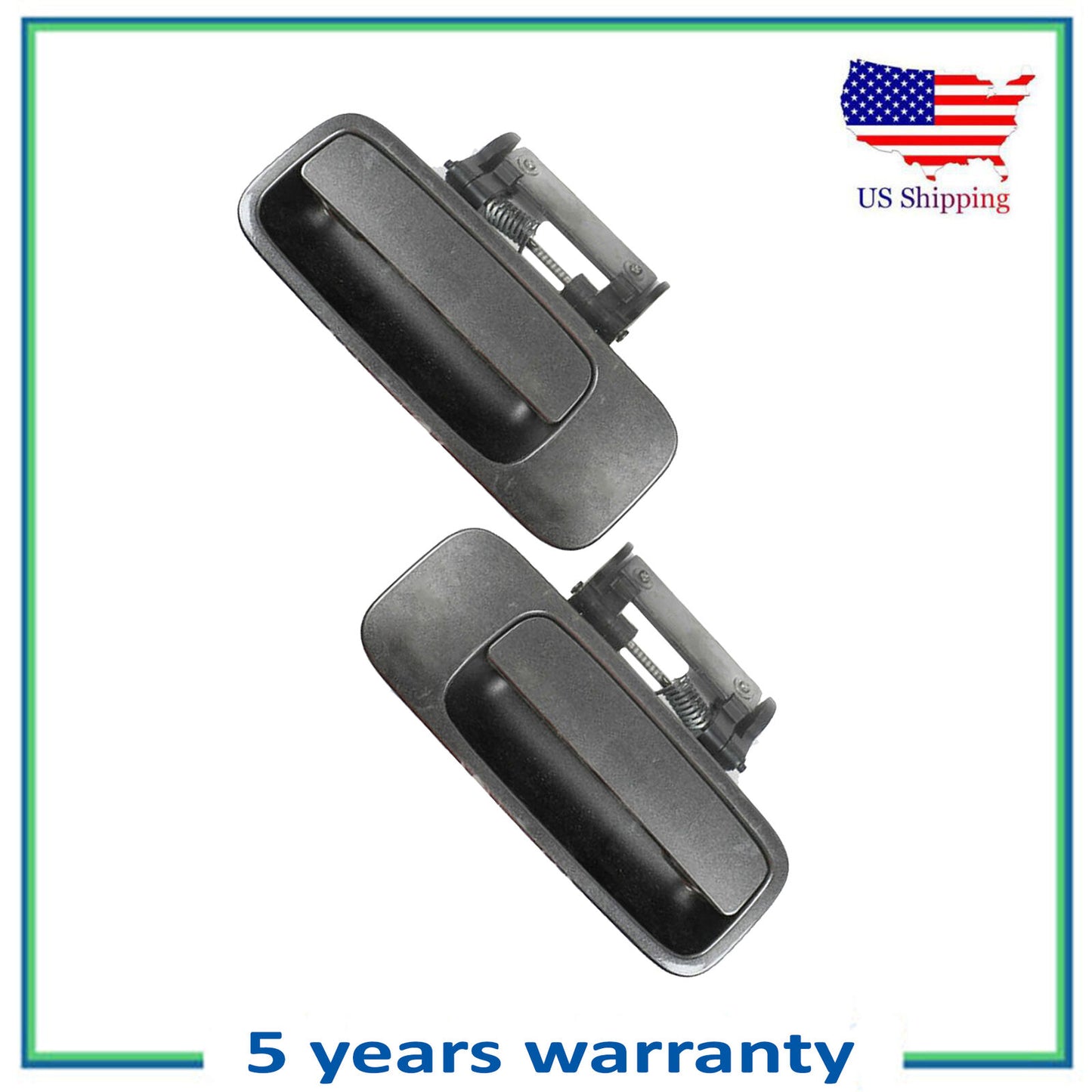 Rear Pair Outside Door Handle For 2000-2004 Toyota Avalon 1E3 Phantom Gray Pearl