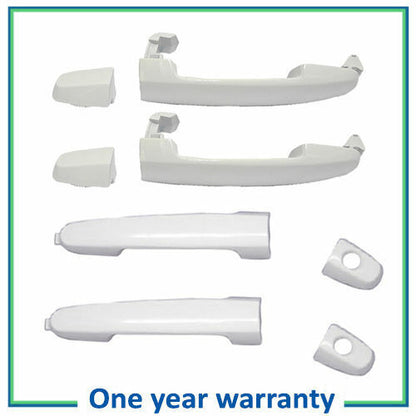 Front+Rear Outer Door Handle DH65 For Camry Corolla tC xA xB xC Set 4 White 040