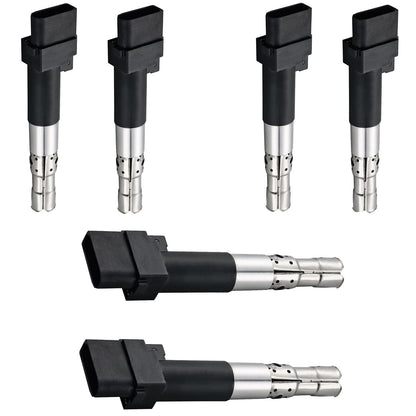 6PCS UF661 95860210100 5C1845 Ignition Coil For 2011-2017 Porsche Cayenne 3.6L