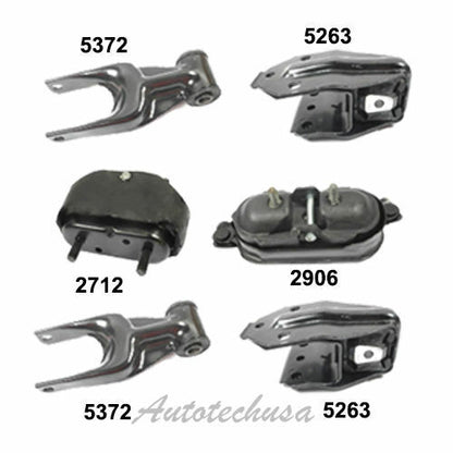 M809 Engine Motor & Trans Mount 6PCS For 06-11 Chevrolet Impala Monte Carlo 3.9L