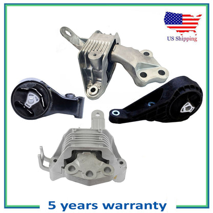 4 PCS Engine Motor & Auto Trans. Mount For Buik Cascada Chevrolet Cruze 1.6L