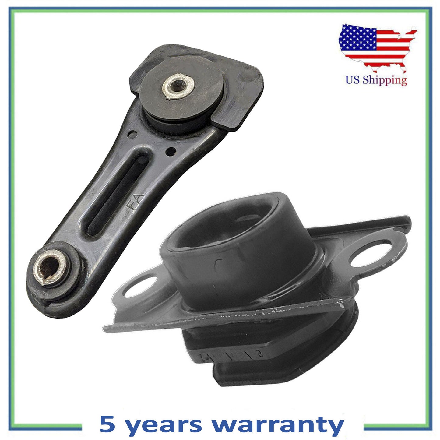 Set 2PCS Rear Torque Strut & Left Auto Trans Mount For Nissan Kicks Versa 1.6L