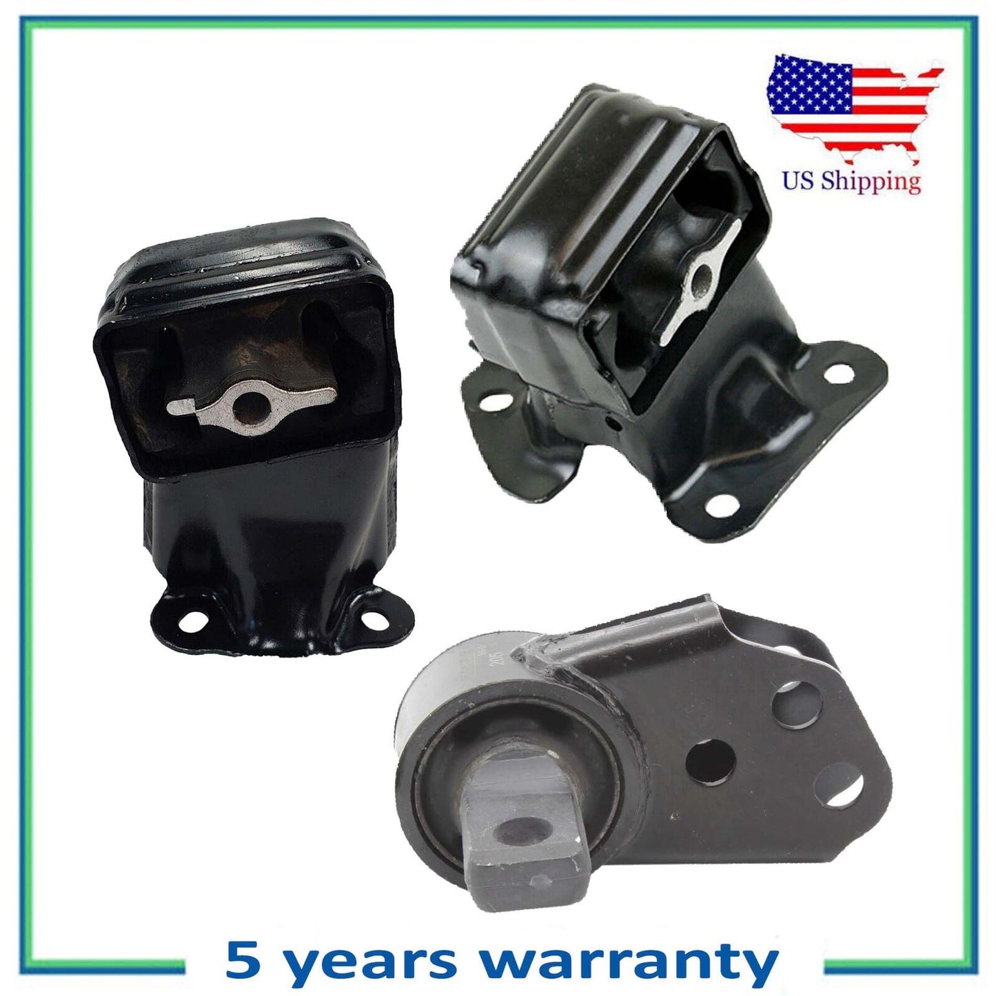 3PCS Moteur Supports & Différentiel Montage Pour Jeep Commander 5.7 4WD RWD