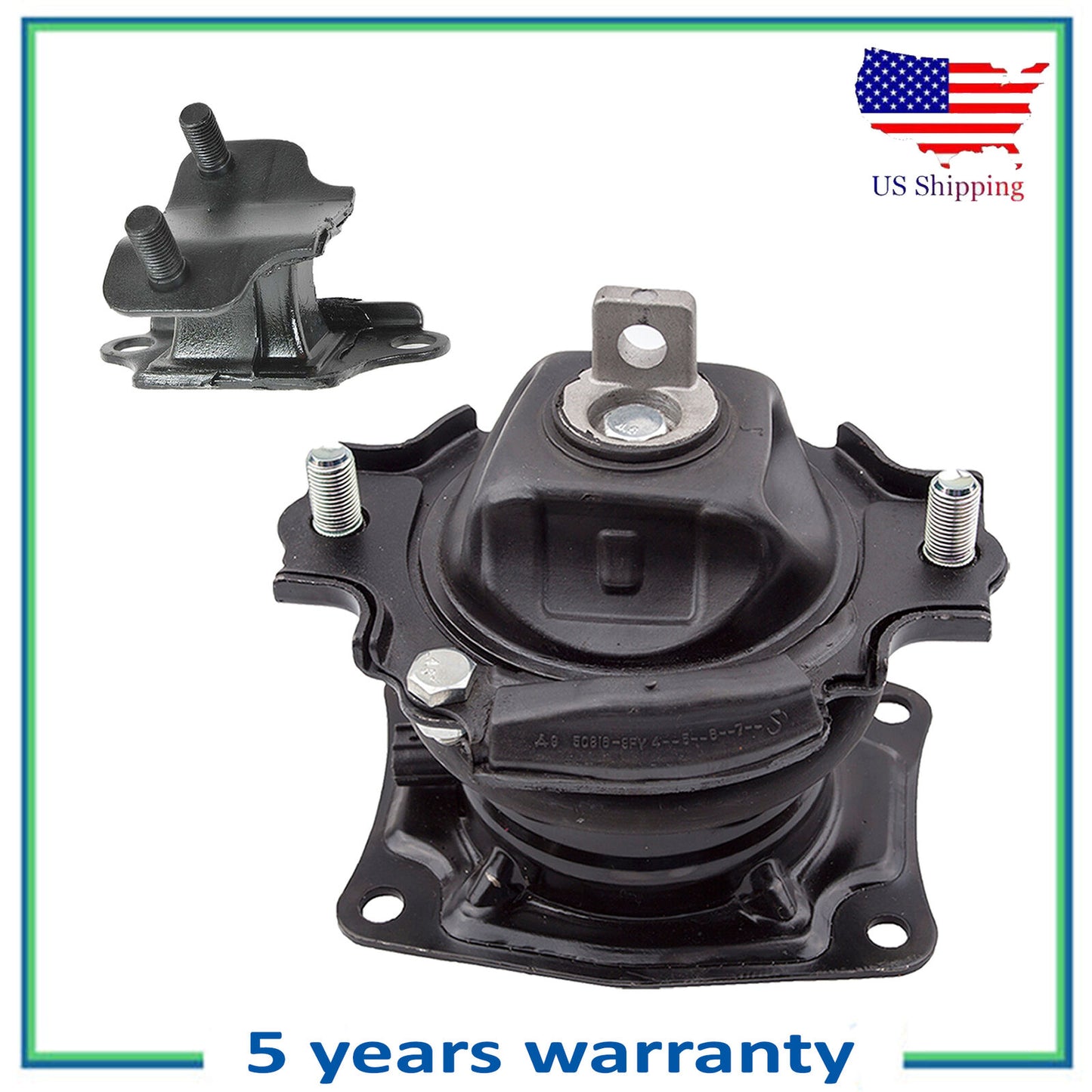 2PCS 65026EL 4559 i-VTEC Motor & Trans Mount For 2005-2006 Honda Odyssey 3.5L