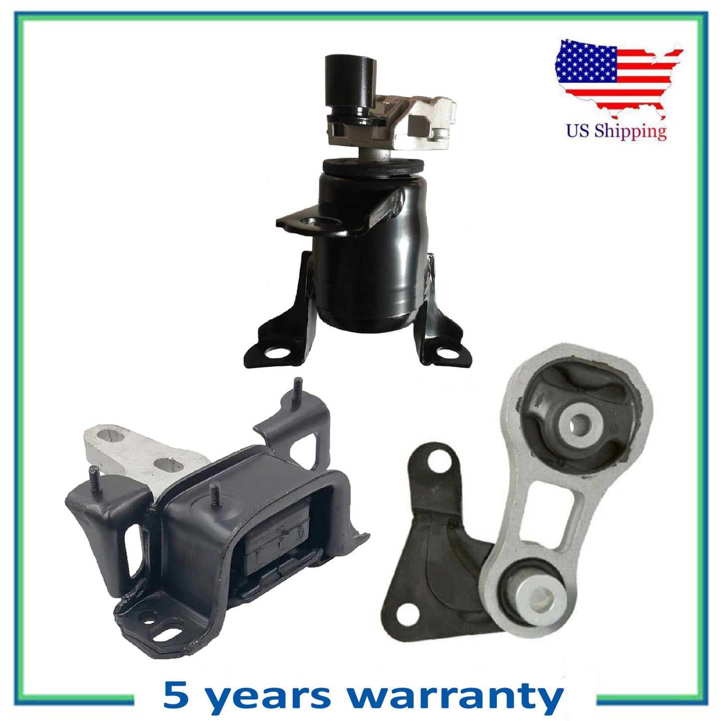 Set 3PCS Moteur & Manuel Transparent Montage Pour 2011 2012-2016 Ford Fiesta