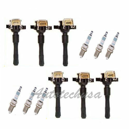 95-03 For BMW E46 E39 X5 Z3 Z8 IGNITION COIL B321 6 Set 6 + 6 SPARK PLUG IC166