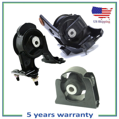 3PCS Front, Rear Engine & Left Trans Mount For 13-18 Toyota RAV4 2.5L L4 Gas AWD