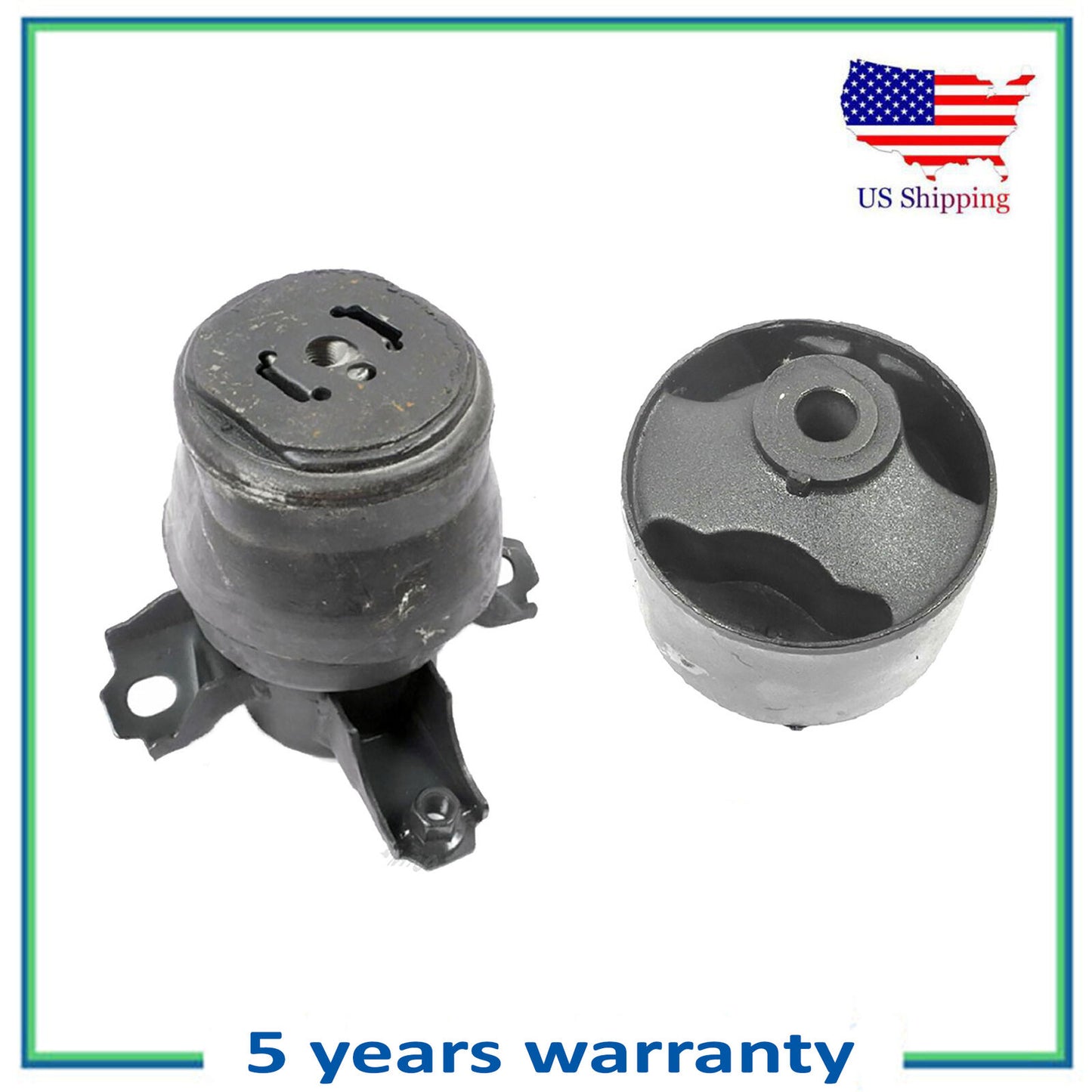 2PCS Engine Motor Mount Bushing For 1995-1996 Toyota Avalon 3.0L 6252 6251