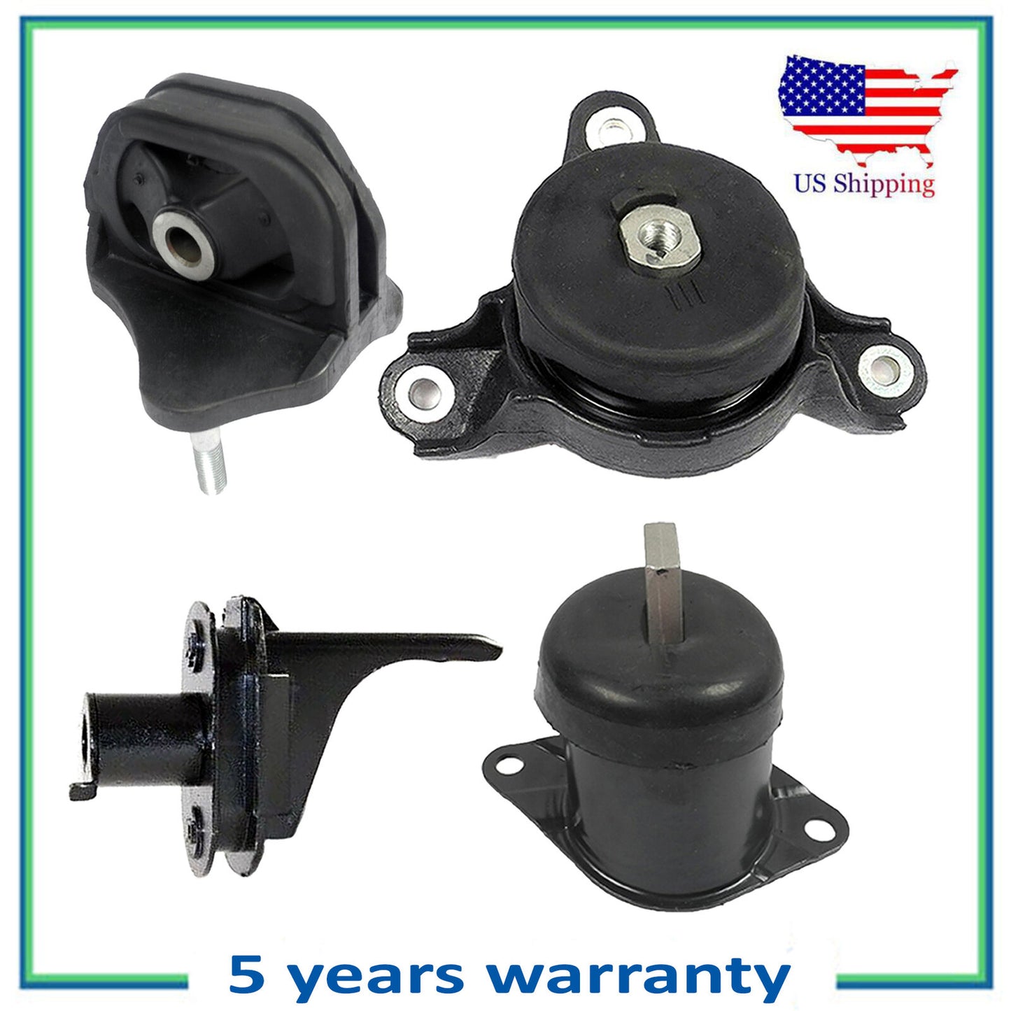 4 PCS Engine Motor & Trans Mount For New Acura TSX 3.5L 4591 65003 4577 4561