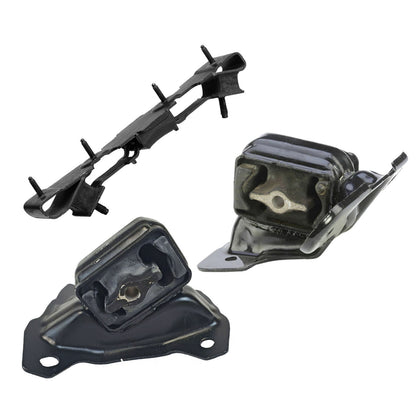 Set 3PCS Engine Motor & Transmission Mount For 08-12 Jeep Liberty 3.7L 4WD. RWD.