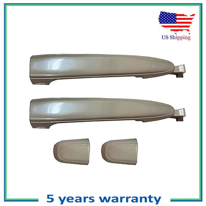 Rear Left & Right Outside Door Handle For 04-10 Toyota Sienna Blizzard Pearl 070