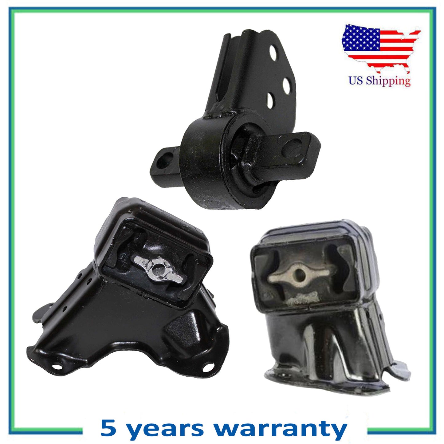 Set 3pcs Engine Motor Mount For 5528 5529 5541 Jeep Commander Grand Cherokee 3.7