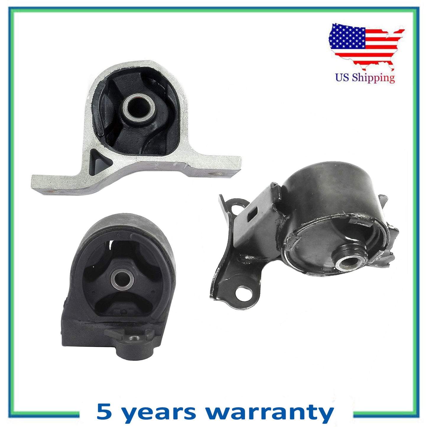 3PCS Motore & Trans Montante Per 2001-2005 Honda Civic 1.7L 6595 6588 4511