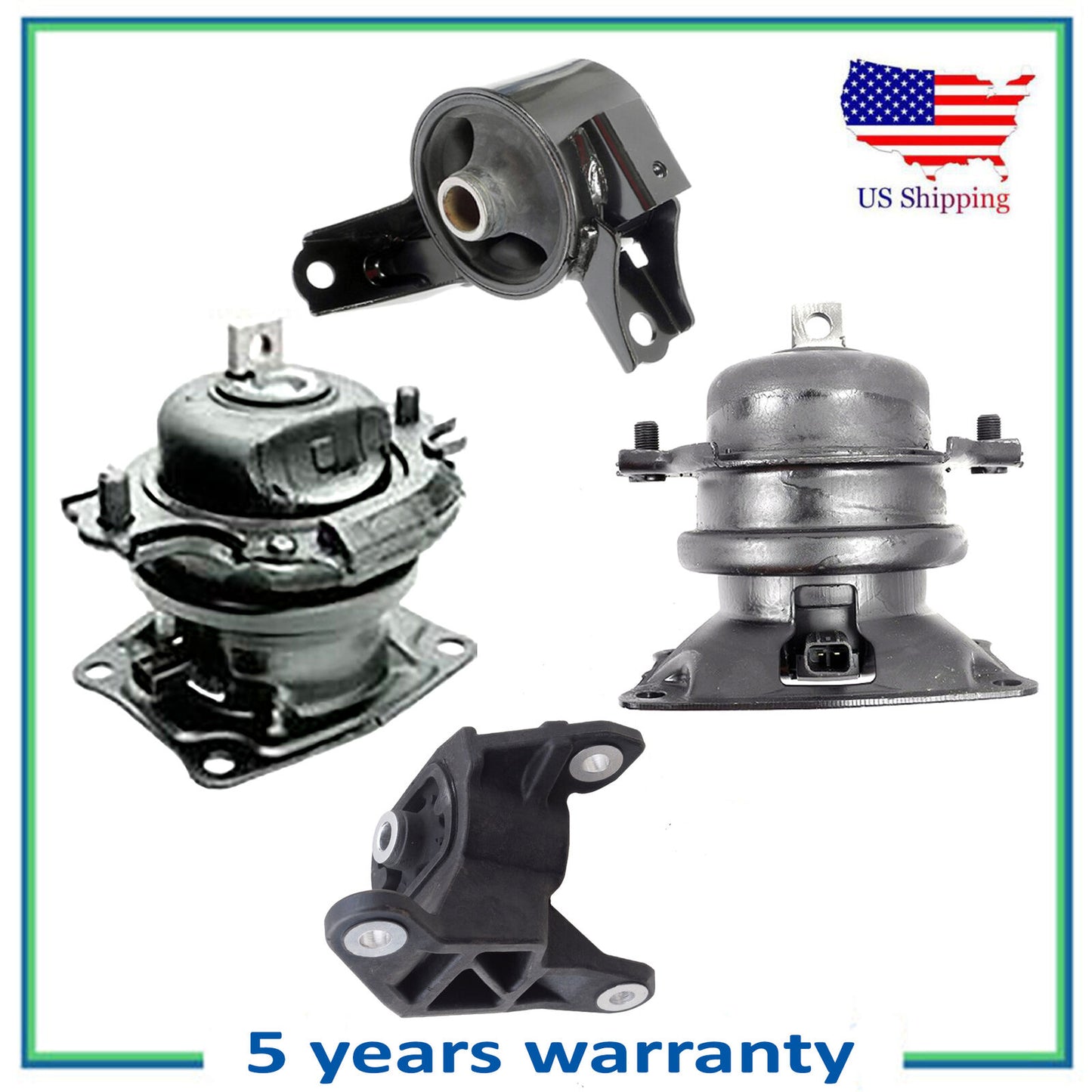 4575EL 65017EL 65057 4587 Engine Motor & Trans Mount For 11-16 Honda Odyssey 3.5