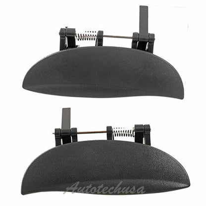 Rear Left Right Outer Outside Door Handle DS493 Pair Set For Hyundai Atos Black