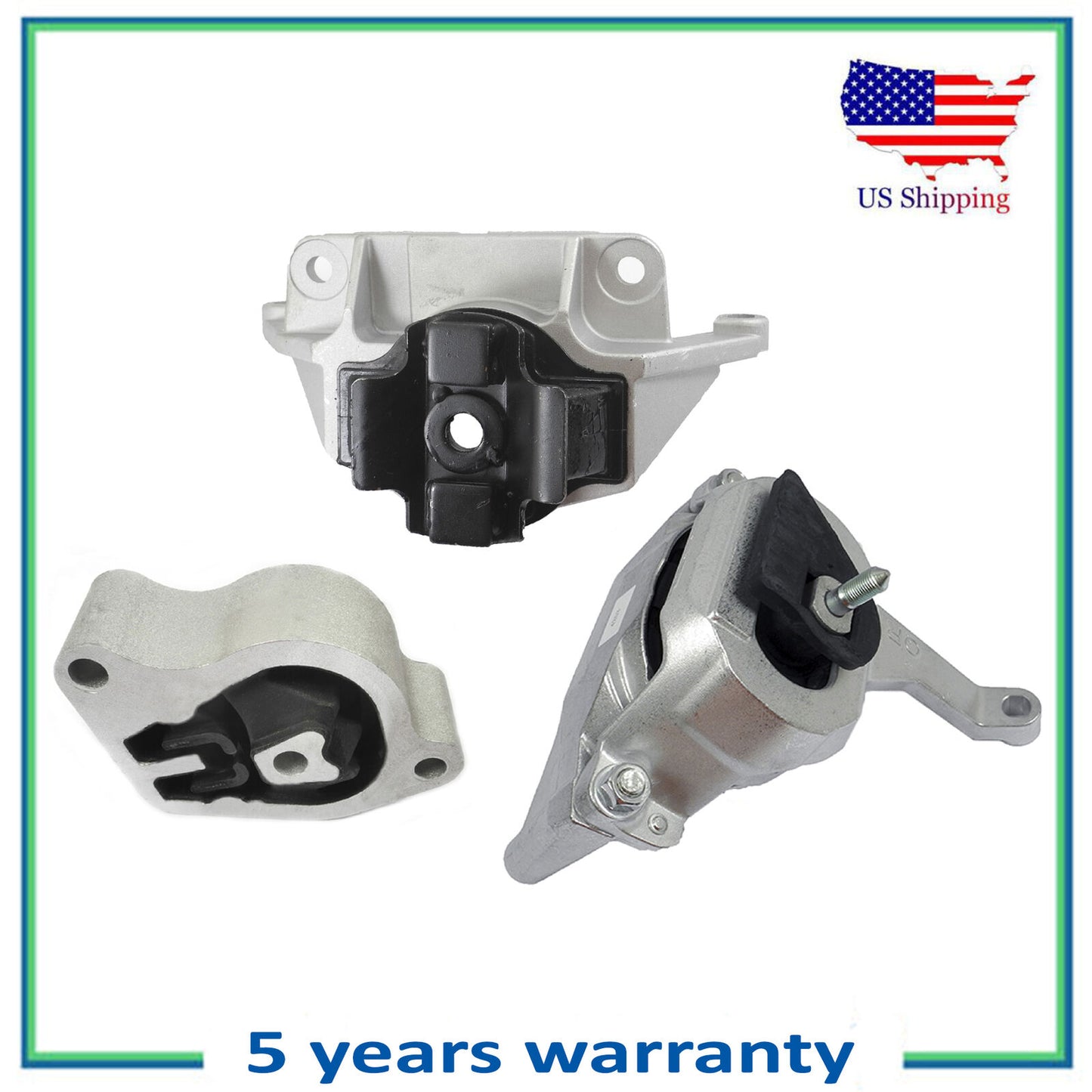 MotorKing Pour 07-12 Nissan Altima Moteur & Transparent Montage 3.5L L4 Set 3PCS