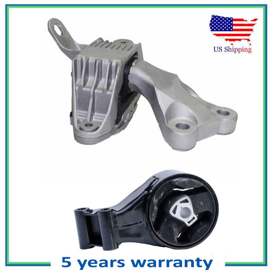 2PCS Rear & Upper Trans Mount For Auto. For 2012-2015 2017 Chevrolet Cruze 1.4L