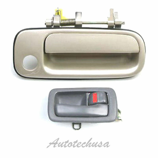 92-96 For Camry door handle Front R Outside Beige 4M9 & Interior Gray R DS401