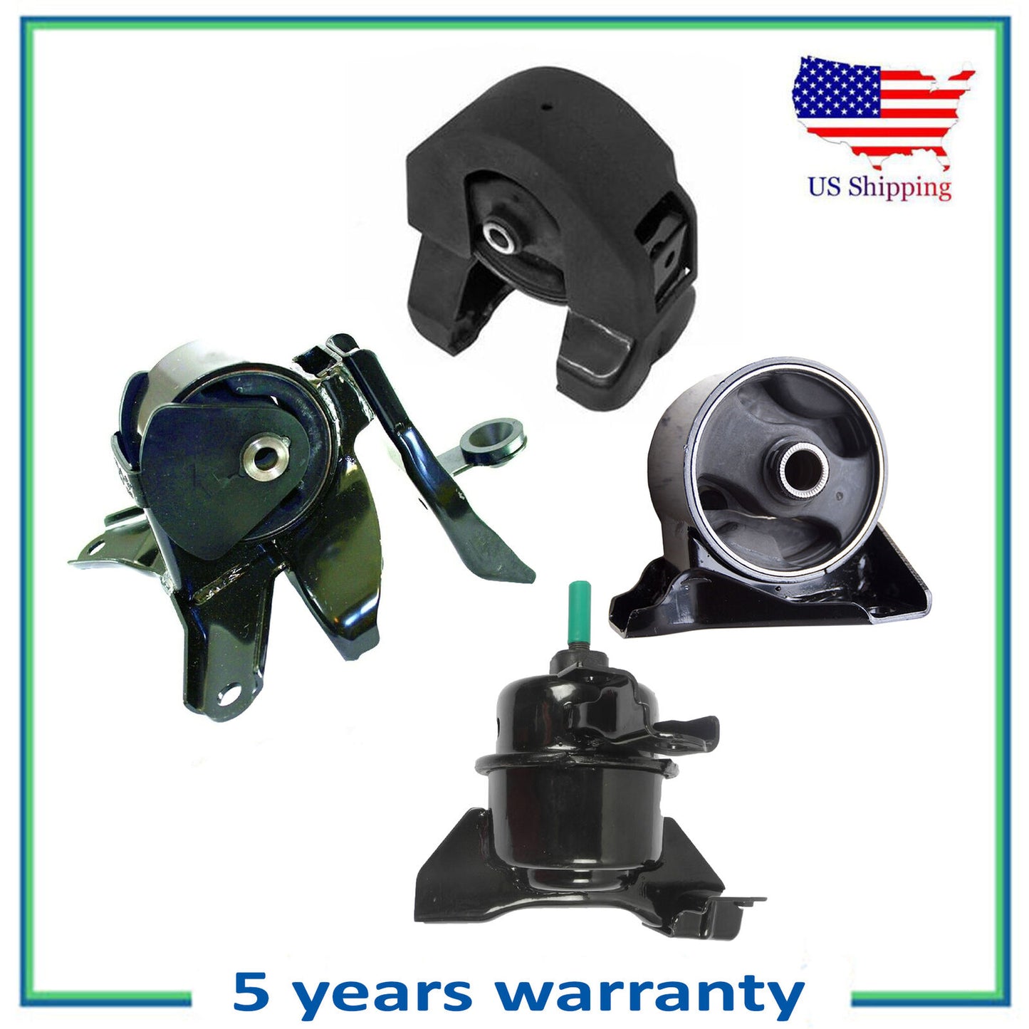 Set 4 PCS MotorKing Engine Motor & Trans Mount For 2007-2012 Kia Rondo 2.4