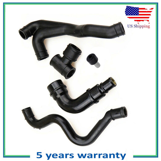 Set 5PCS Engine Crankcase Breather Hose Pipe For New Audi TT VW Golf Jetta 1.8L