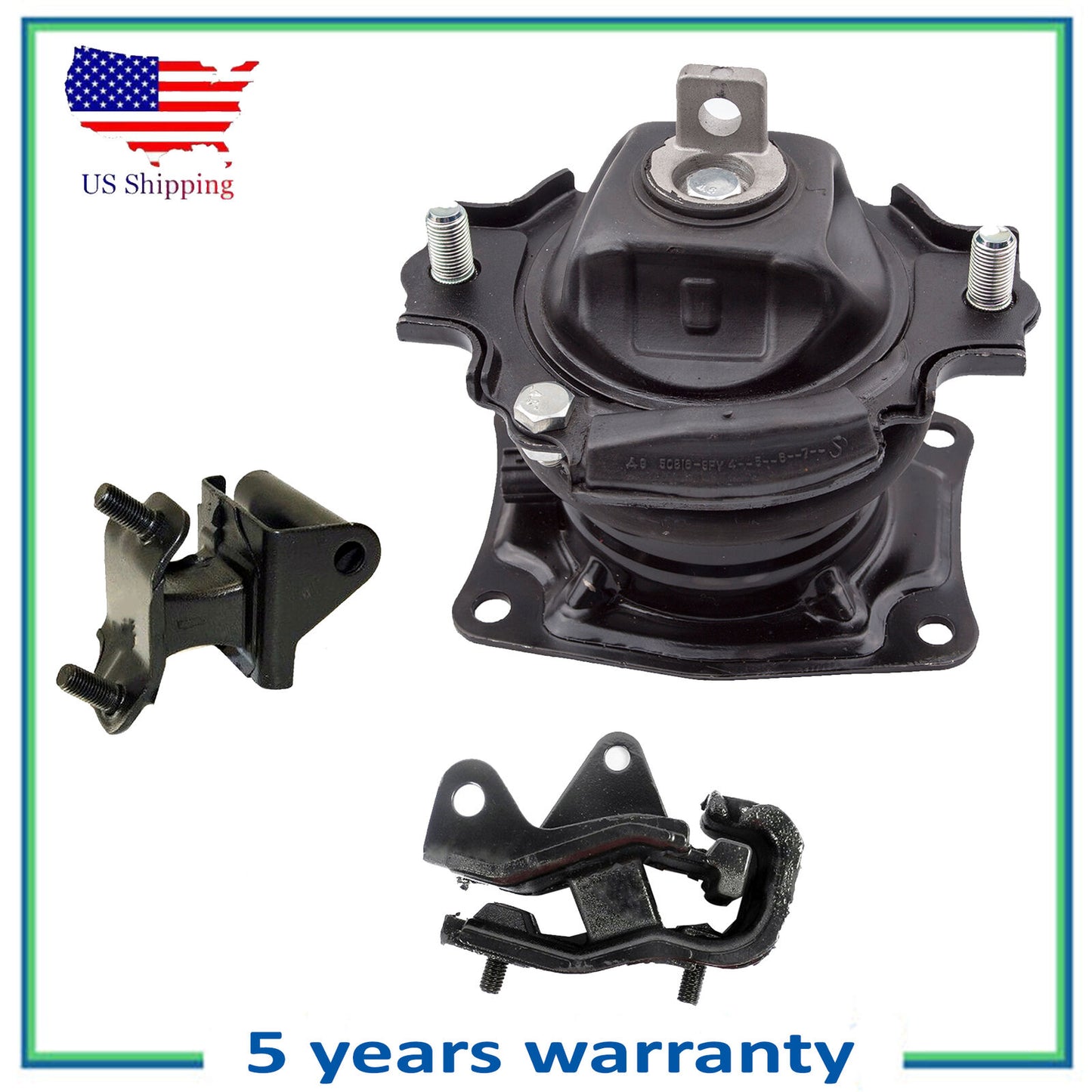 3PCS 65026EL 4558 4557 i-VTEC Motor & Trans Mount For 2007 Honda Odyssey 3.5L