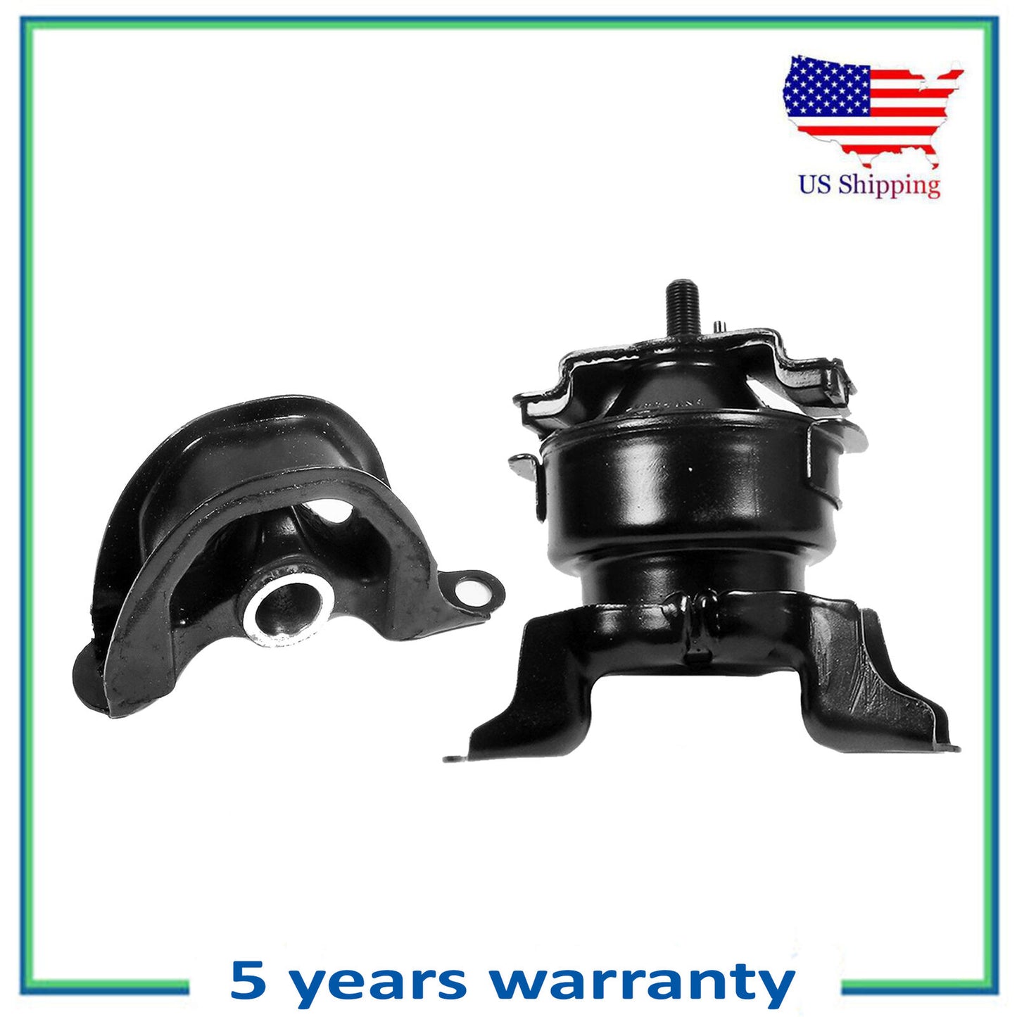 2PCS Engine Motor & Trans Mount For 1999-2000 Honda Civic 1.6L 6520 6556 AUTO