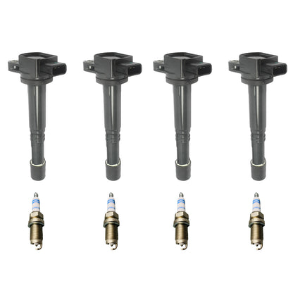 8PCS UF311 4 Encendido Bobina & 4 Bosch Platino Bujía Para Honda Accord Civic