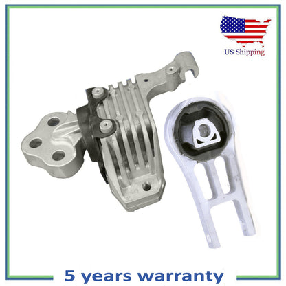 2PCS Rear Torque Strut & Left Auto Trans Mount For 2014-2018 Jeep Cherokee 2.4L