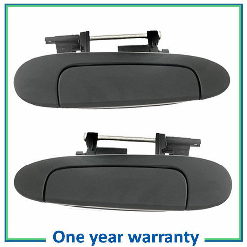 Rear Left Right Outer Outside Door Handle DS490 For 00-05 Toyota Echo Black Pair