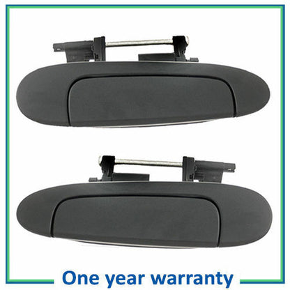 Rear Left Right Outer Outside Door Handle DS490 For 00-05 Toyota Echo Black Pair