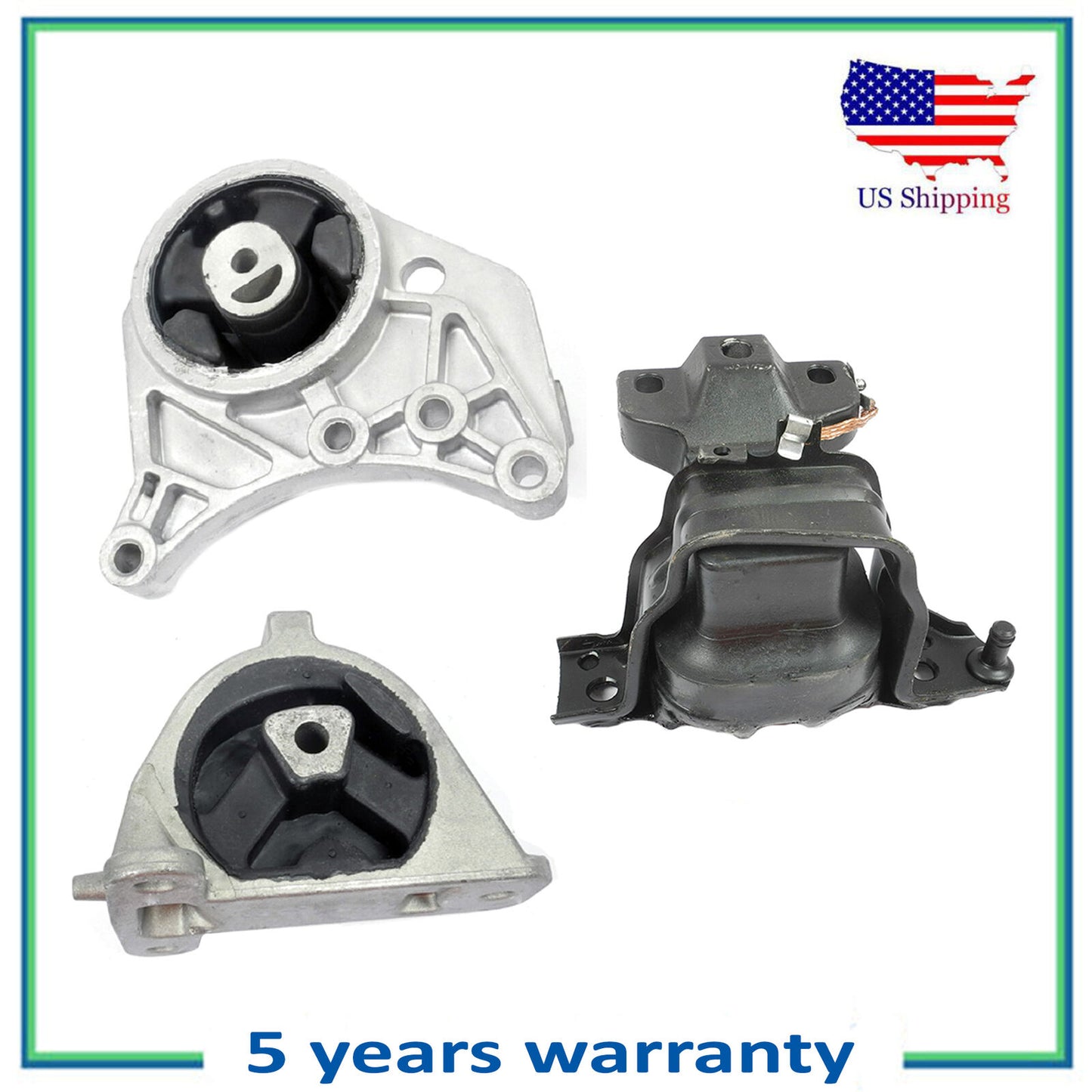 Motor & Trans Mount For 01-07 Chrysler Town & Country Dodge Grand Caravan 3.3L