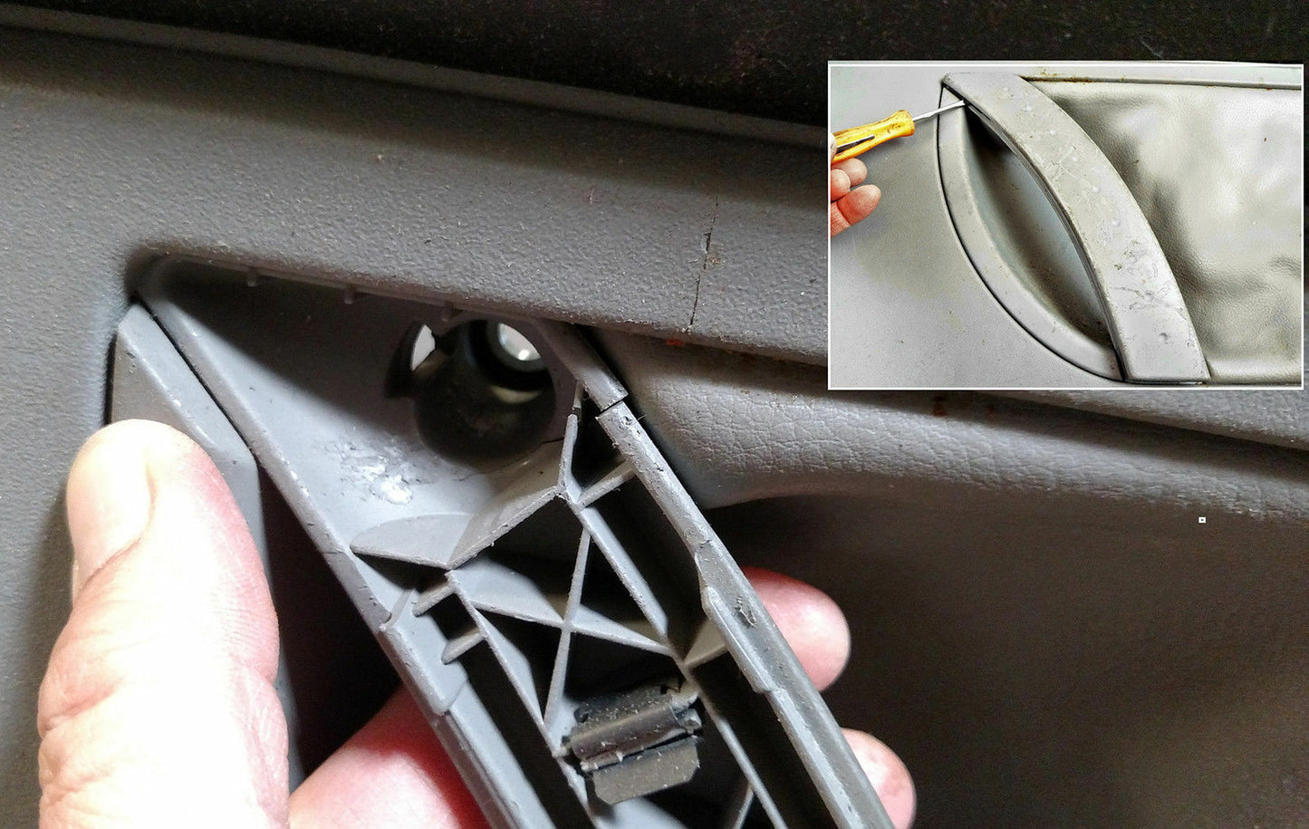 Amélioré Métal Intérieur Porte Panneau Tirer Poignée Beetle Réparation Kit Fauve