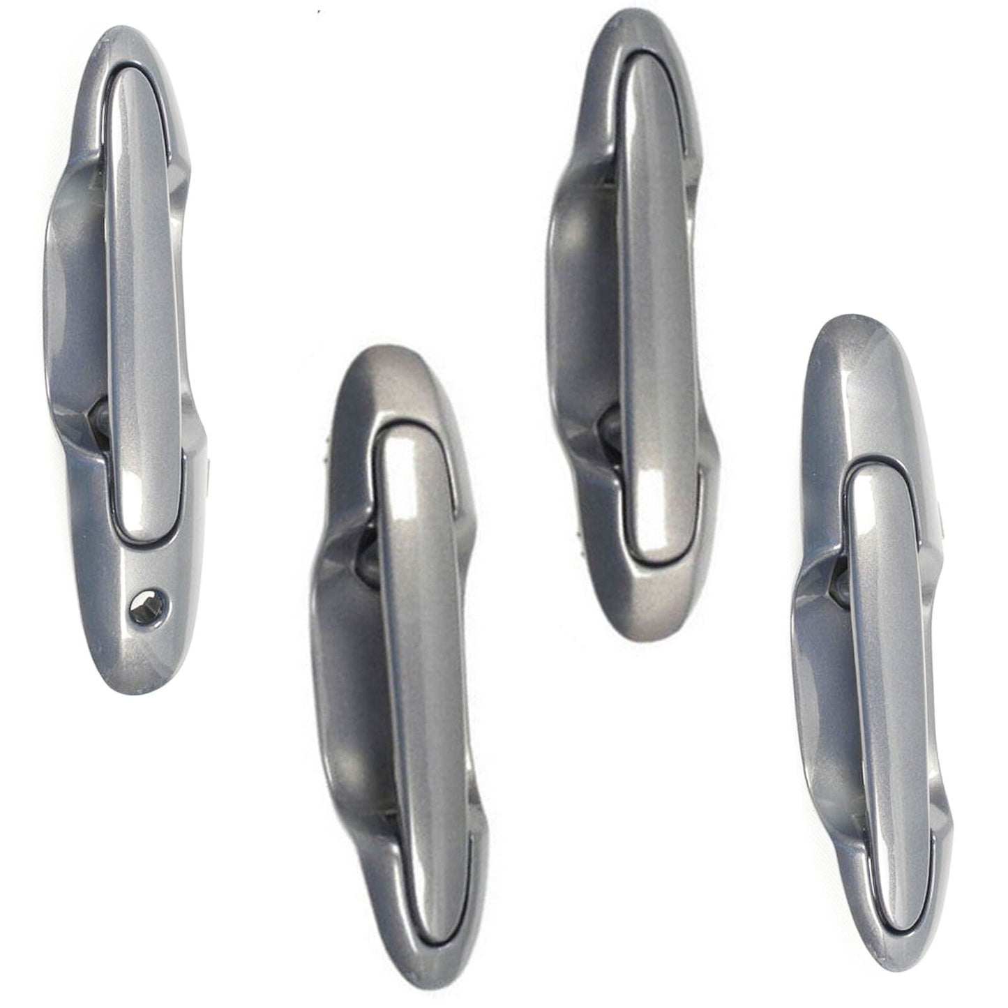 Front & Rear Outside Door Handle 4 PCS For 2000-2006 Mazda MPV Galaxy Grey 32S