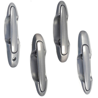 Front & Rear Outside Door Handle 4 PCS For 2000-2006 Mazda MPV Galaxy Grey 32S