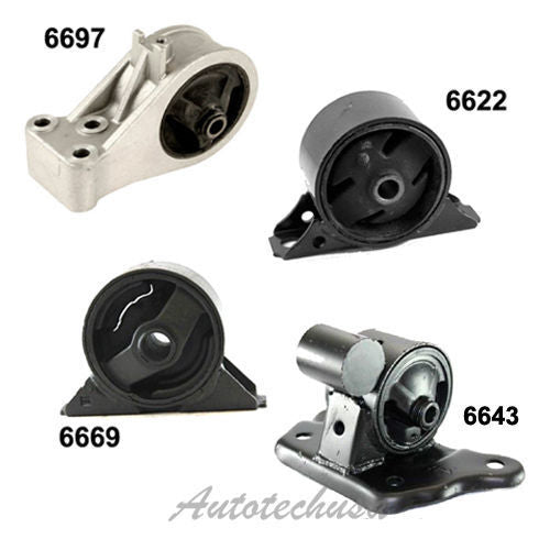 Engine Motor & Trans Mount 99-02 For Mitsubishi 1.5 M1022 6622 6643 6669 6697