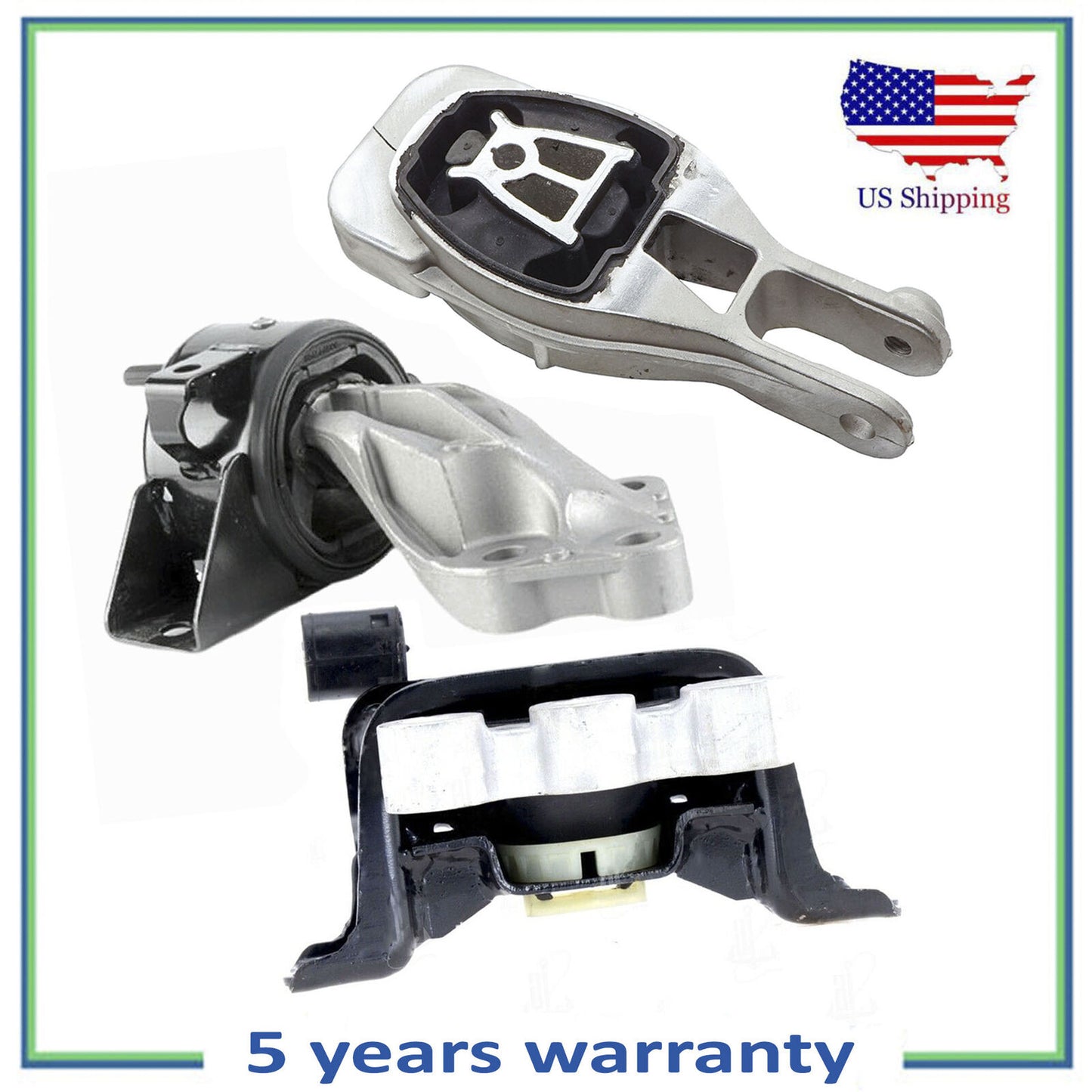 Set 3pcs Moteur & Auto Trans Montage Pour 14-17 Chevrolet Accoustique 1.6L 1.8L