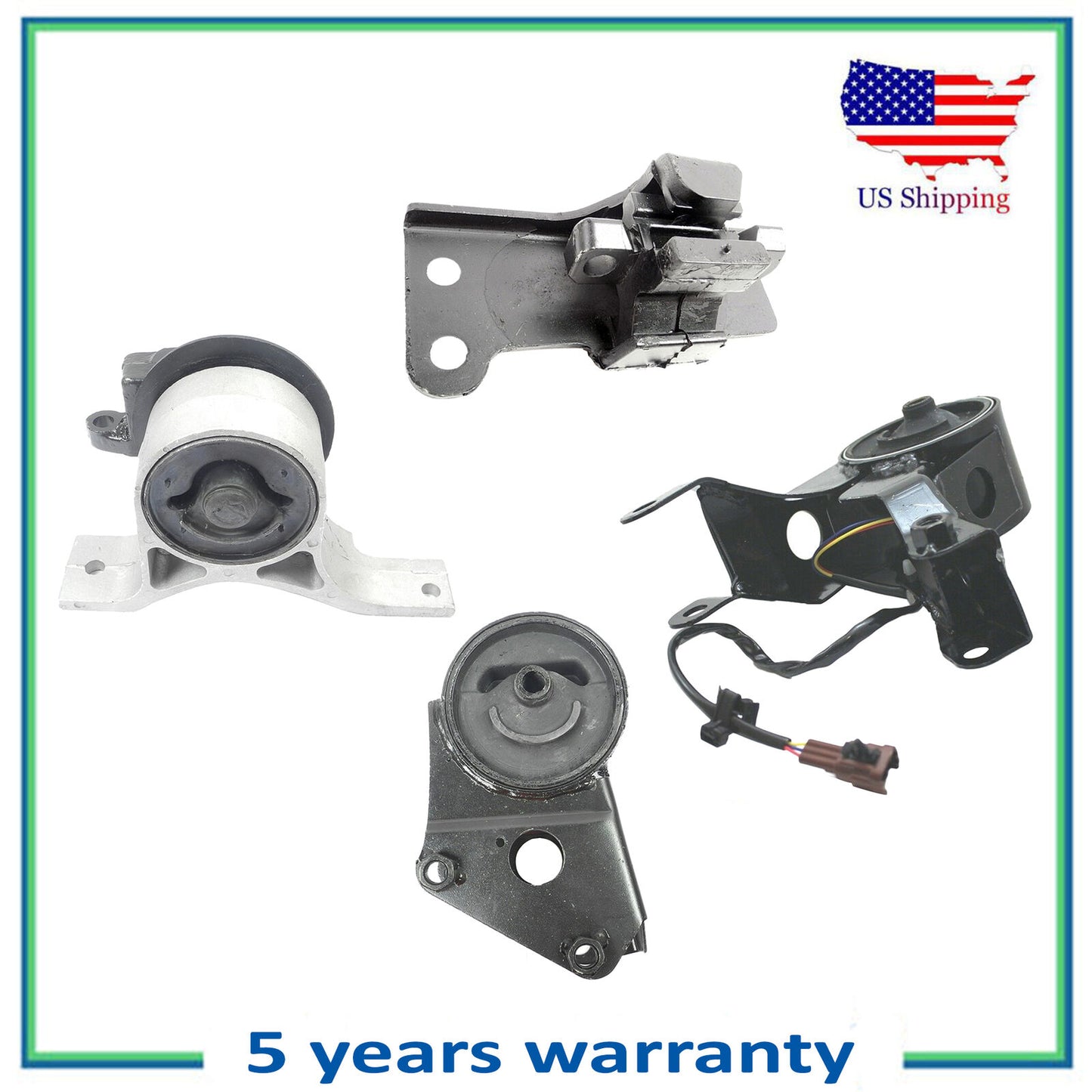 Set 4PCS Moteur & Transmission Montage Pour 2003-2007 Nissan Murano 3.5L 4WD
