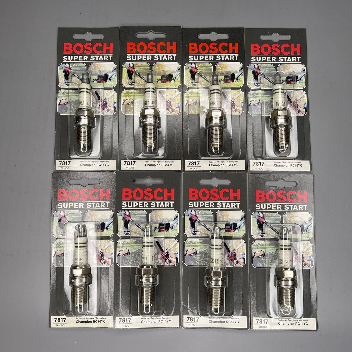 BOSCH Lawnmowers Spark Plug 8PCS For Rolls-Royce Bentley Chevrolet