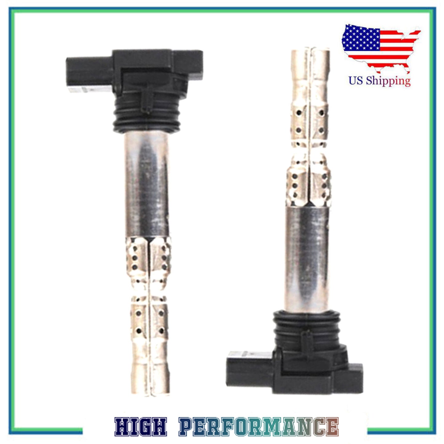 2PCS Ignition Coil For UF542 5C1415 VW Passat Phaeton Audi A8 Quattro 4.0L 6.0L