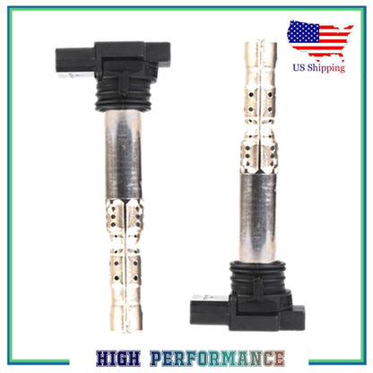 2PCS Ignition Coil For UF542 5C1415 VW Passat Phaeton Audi A8 Quattro 4.0L 6.0L