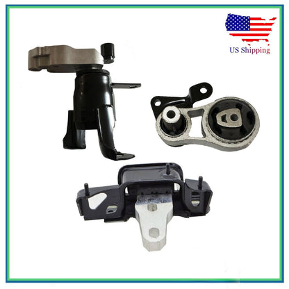 Set 3PCS Engine Motor & Transmission Mount For 2014 2015-2017 Ford Fiesta 1.0L
