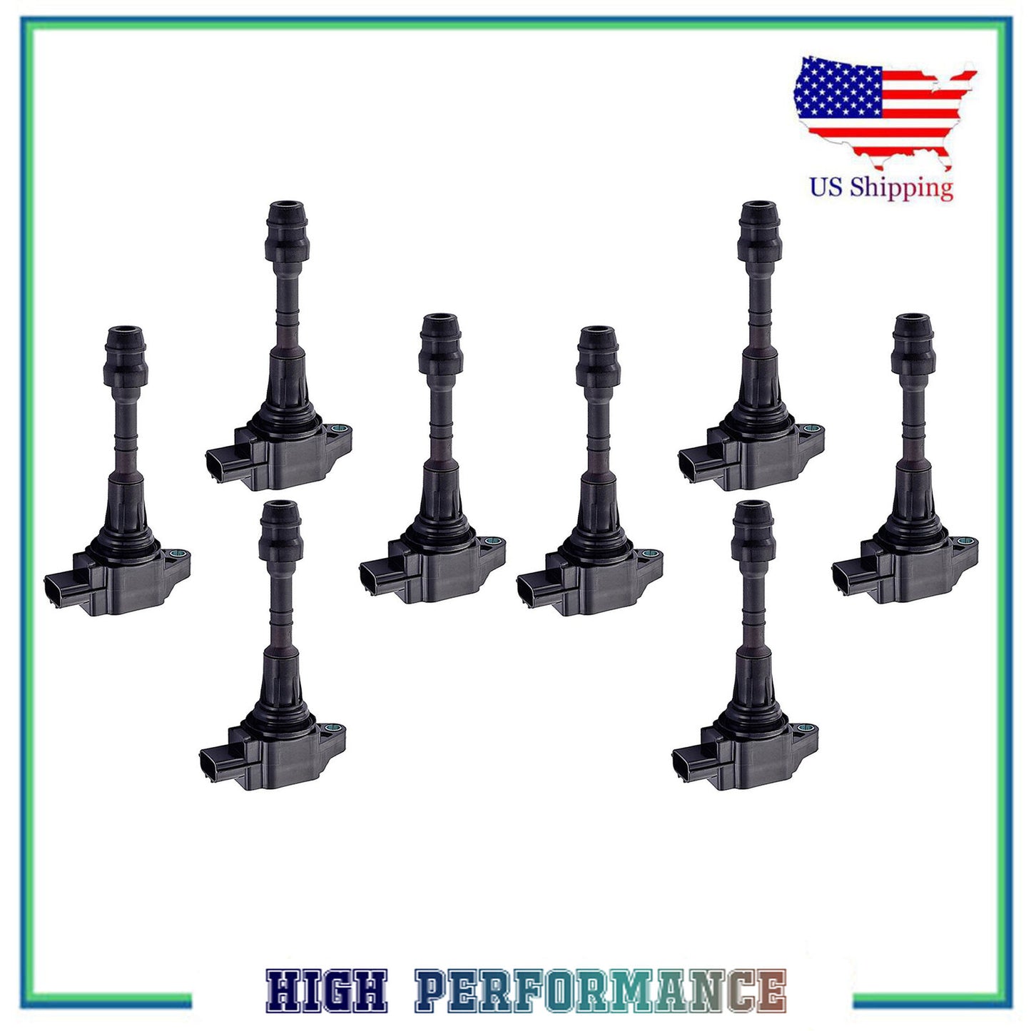 UF551 Ignition Coil For 8PCS Infiniti QX56 Nissan Armada NV2500 Pathfinder 5.6L