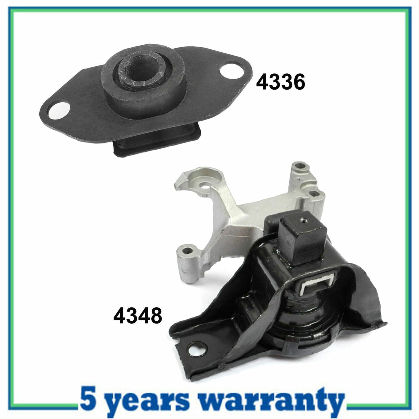 Engine Motor & Trans Mount Manual For 07-12 Nissan Sentra 2.0L Set 2 4336 4348
