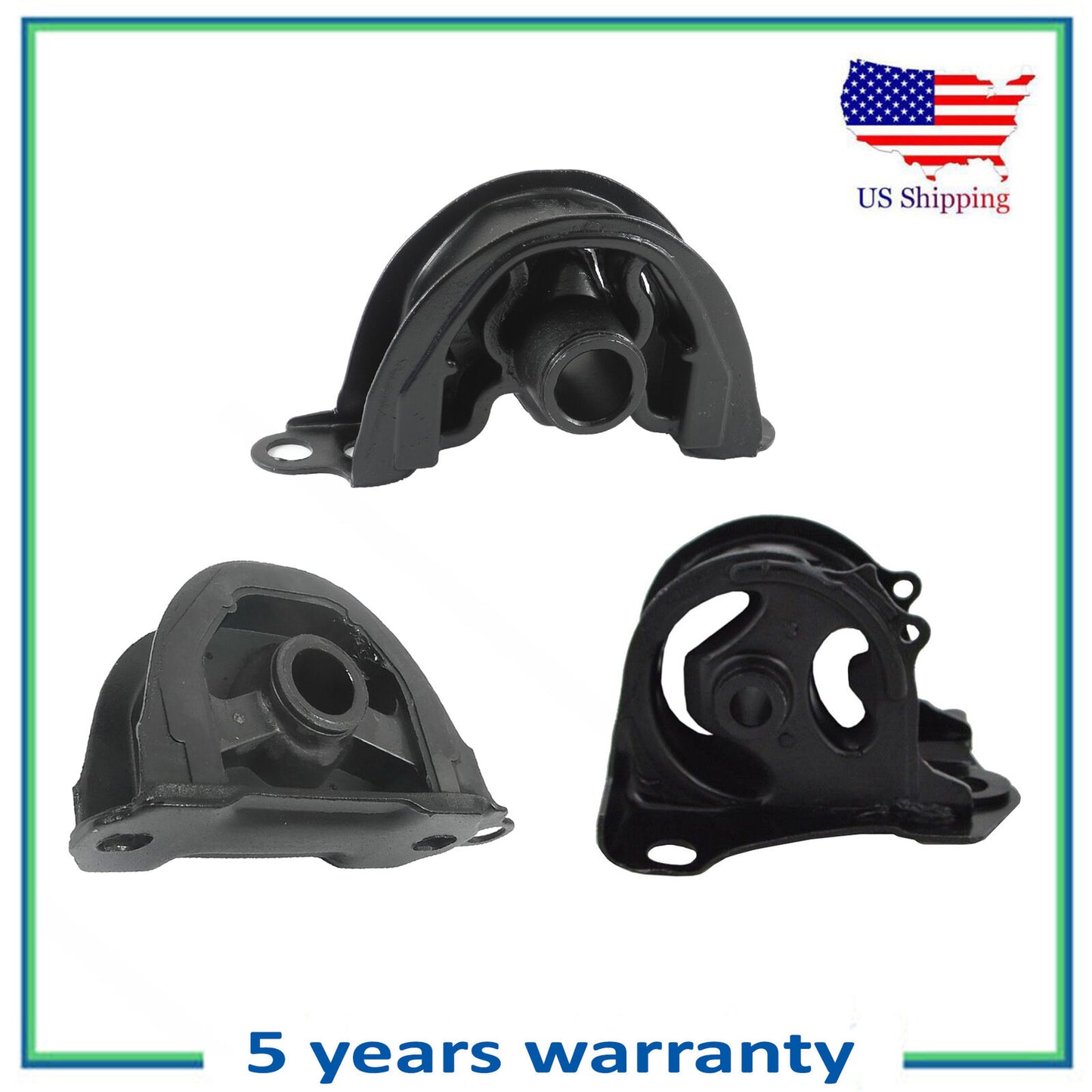 3PCS Engine Motor & Trans Mount For 1999-2000 Honda Civic Si 1.6L 6576 6563 6526