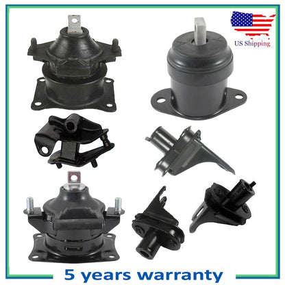 7PCS Juego M3710 Para 2004-2008 Acura Tsx 2.4L Automático Motor & Trans Montaje
